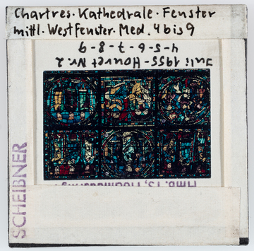 Vorschaubild Chartres: Kathedrale, Glasfenster, mittleres Westfenster Medaillion 4 bis 9 